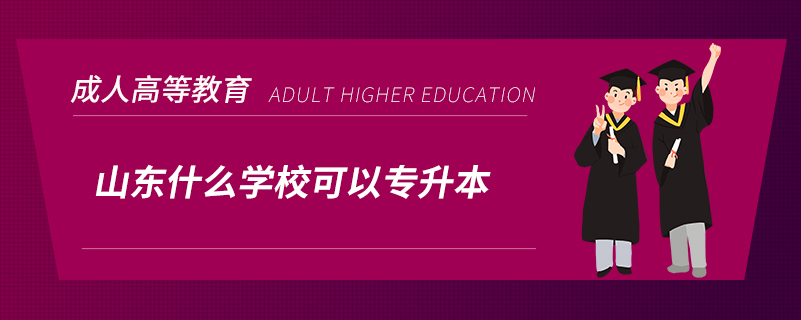 山东什么学校可以专升本