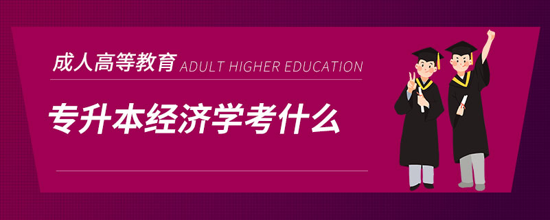 专升本经济学考什么