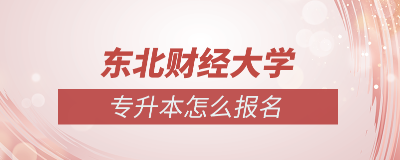 东北财经大学专升本怎么报名