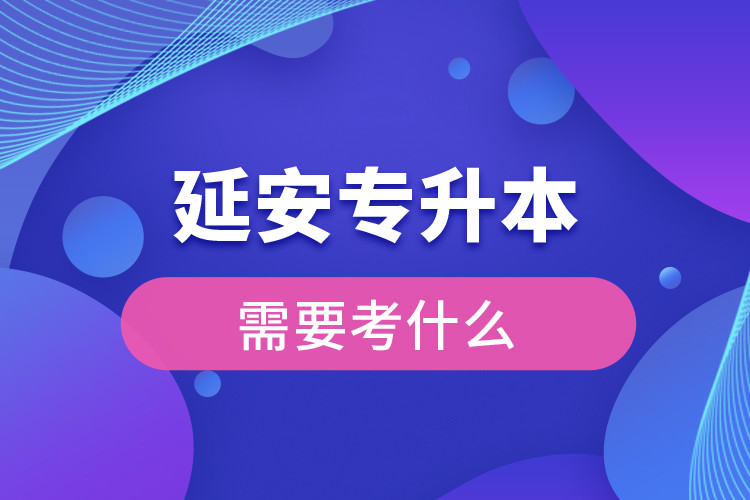 延安专升本需要考什么？