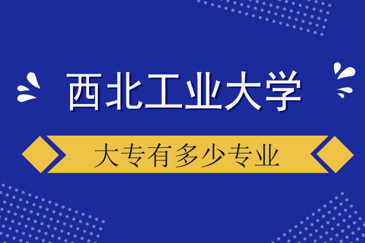 西北工业大学大专有多少专业