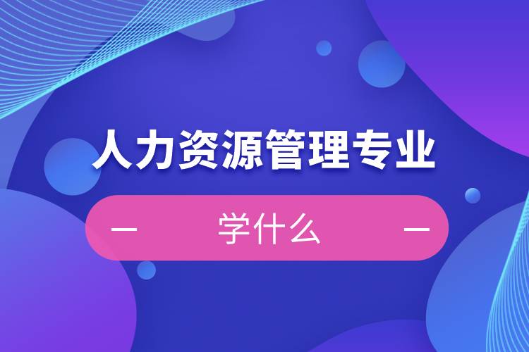 人力资源管理专业学什么