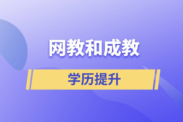 网教和成教哪个含金量高？