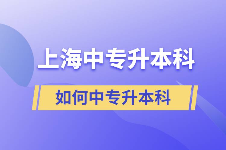 上海如何中专升本科