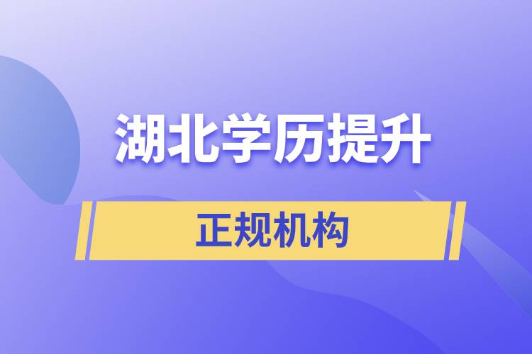 湖北学历提升的正规机构排名