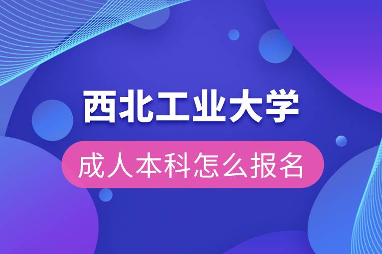 西北工业大学成人本科报名