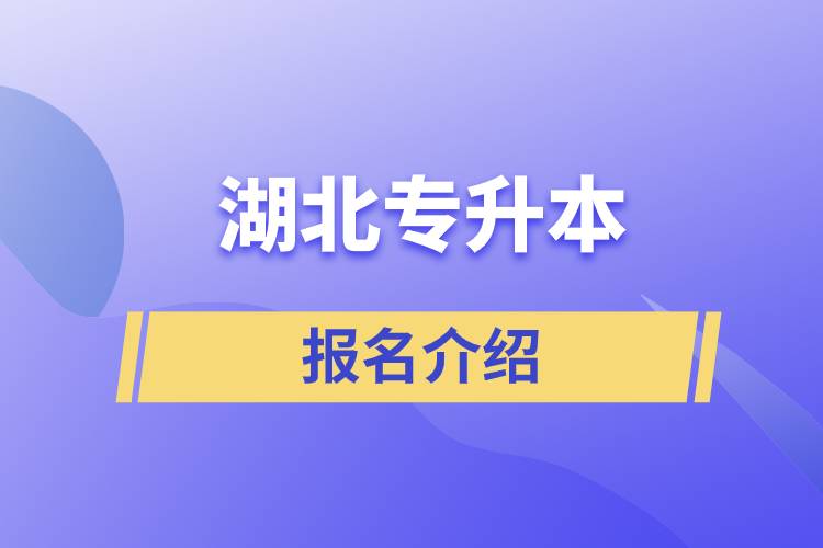 湖北专升本报名网站