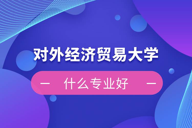 对外经济贸易大学网络教育什么专业好