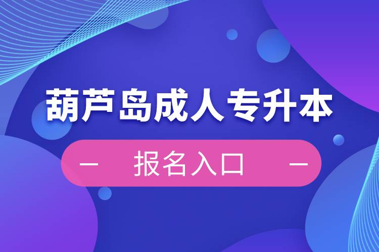 葫芦岛成人专升本报名入口