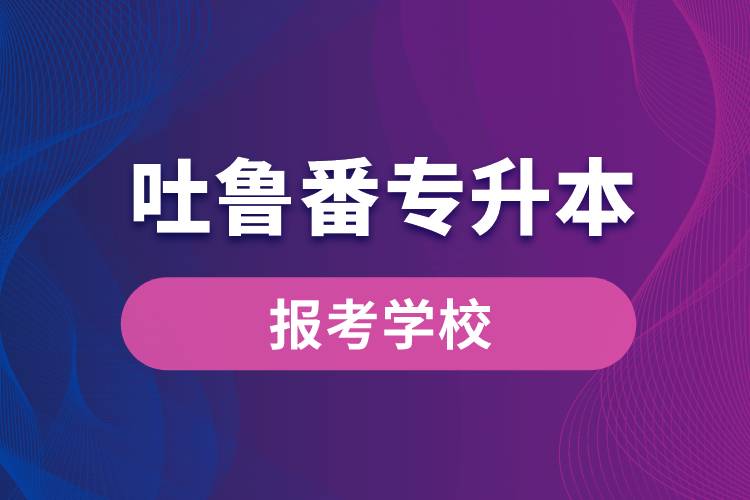 吐鲁番专升本网站报考学校名单