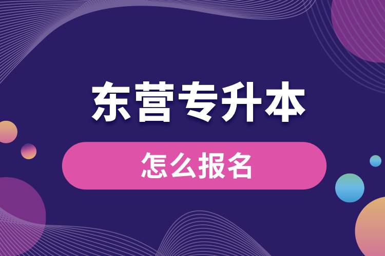 东营专升本网站入口怎么报名步骤