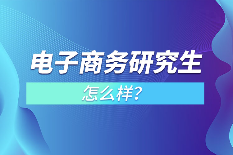 电子商务研究生