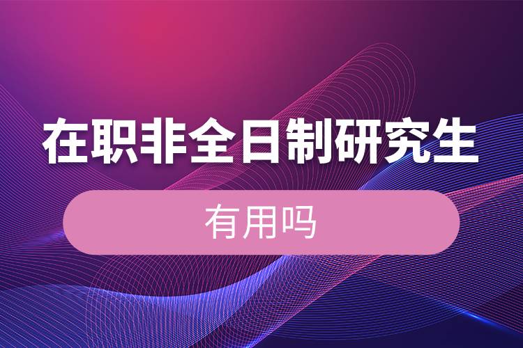 在职非全日制研究生有用吗.jpg